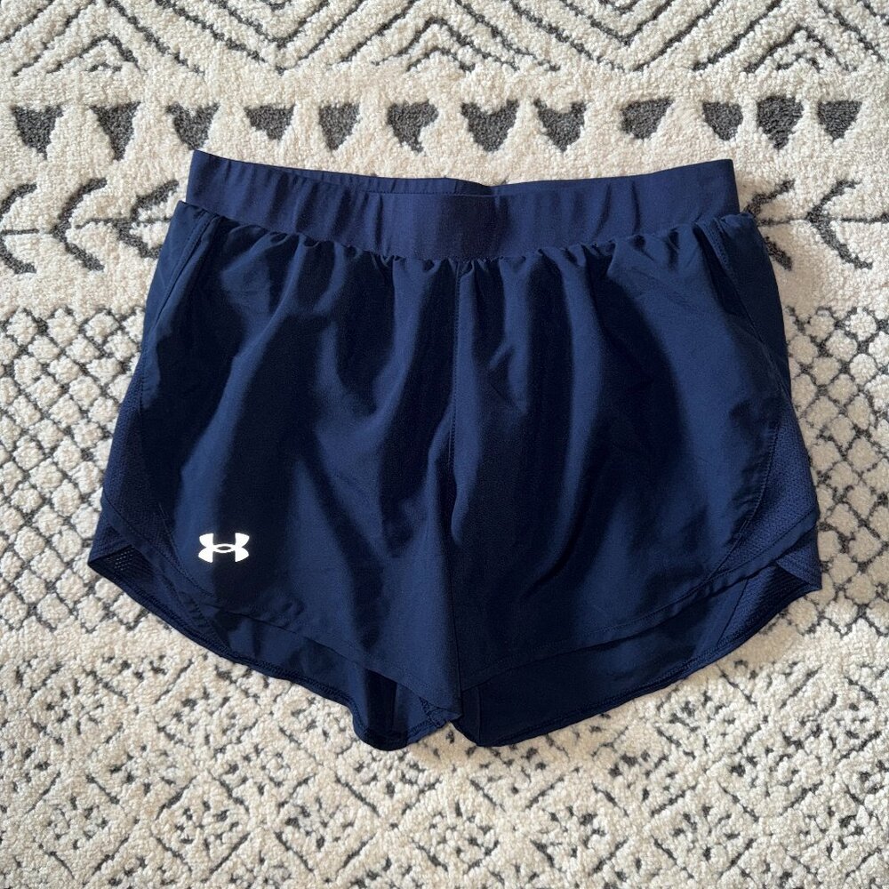 Under Armour Women's Fly by 2.0 Running Shorts NWOT Size Small Navy